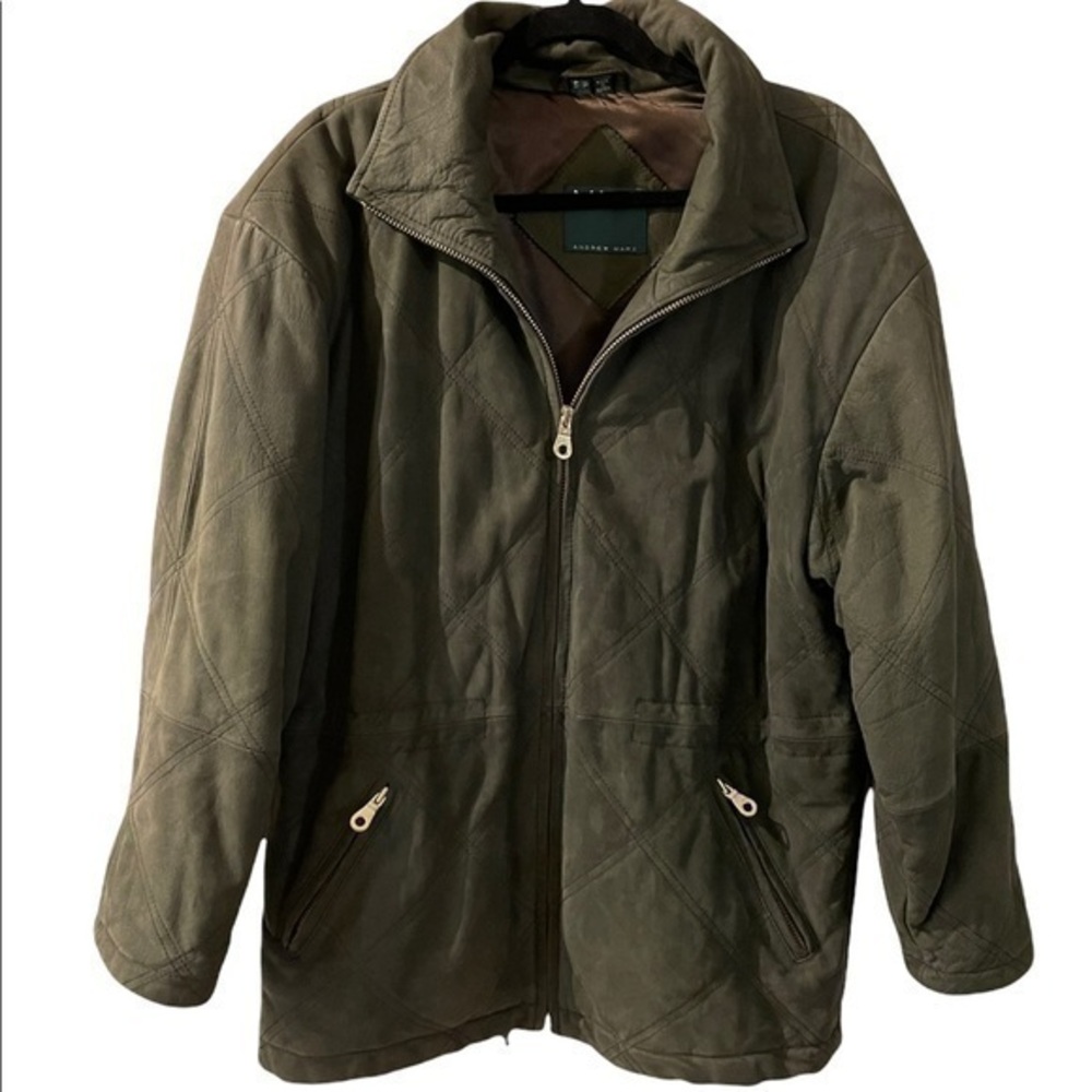 Andrew Marc Barn Jacket 100% Suede Leather